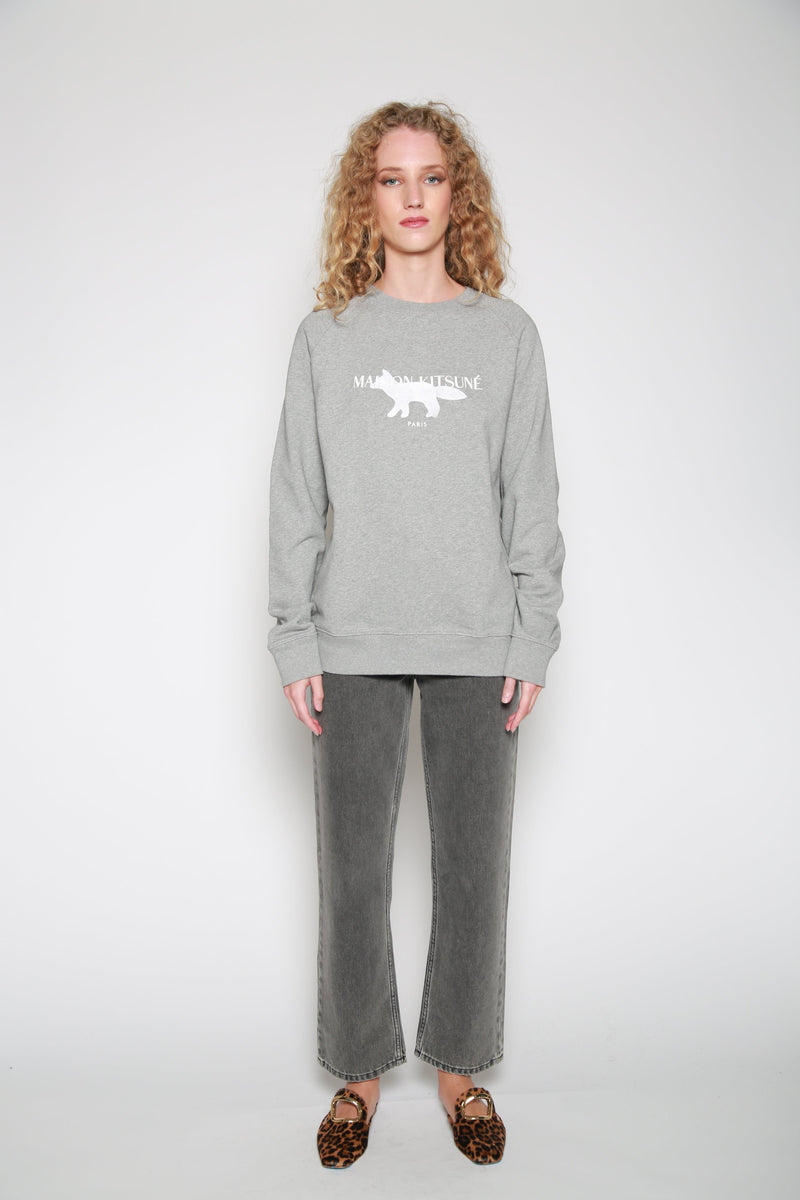 Sudadera Fox Stamp Clean Gris