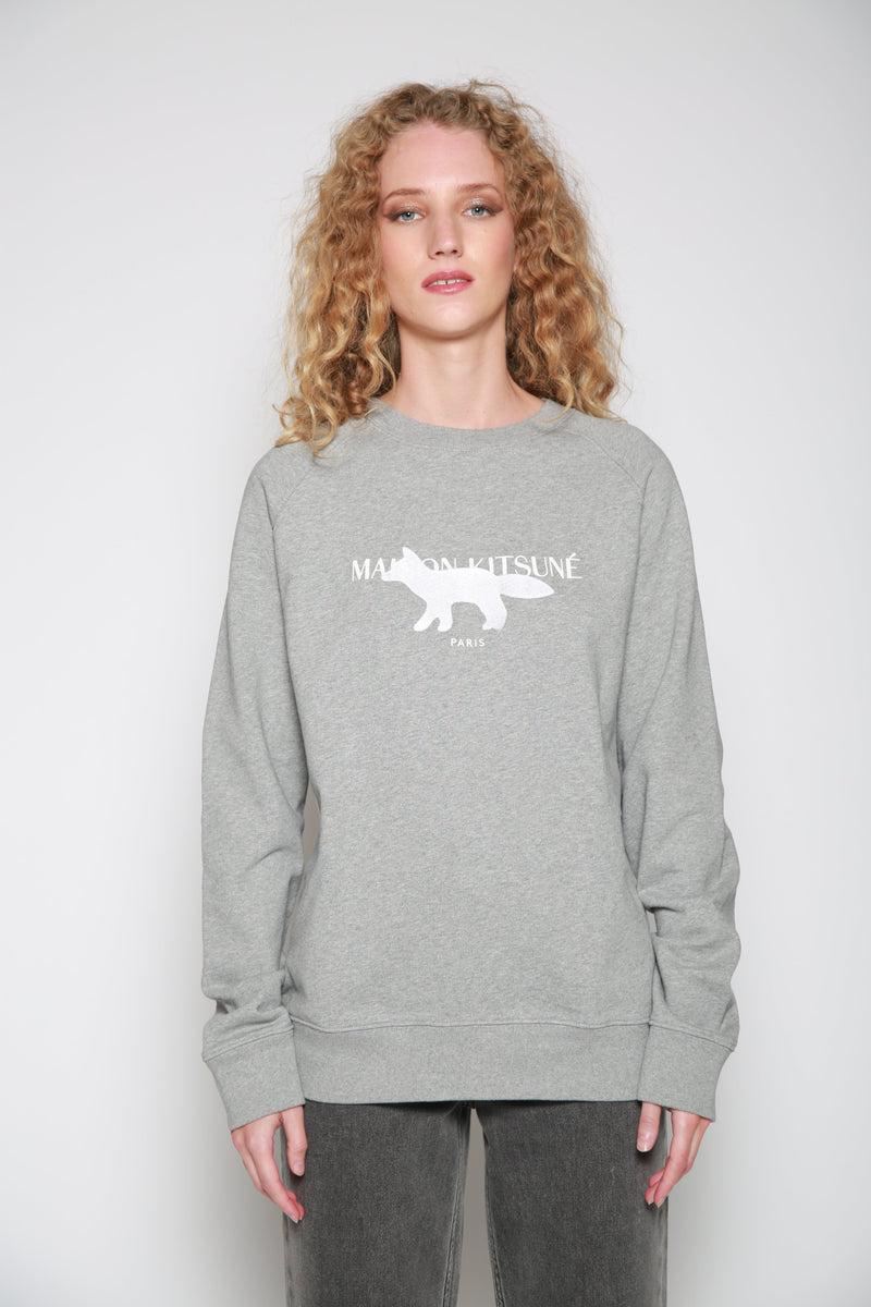 Sudadera Fox Stamp Clean Gris