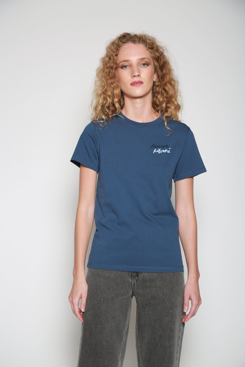 Playera Mini Handwriting Azul