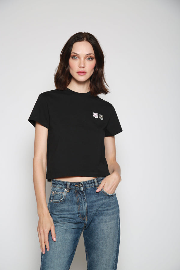 Playera Monochrome Double Fox Negro
