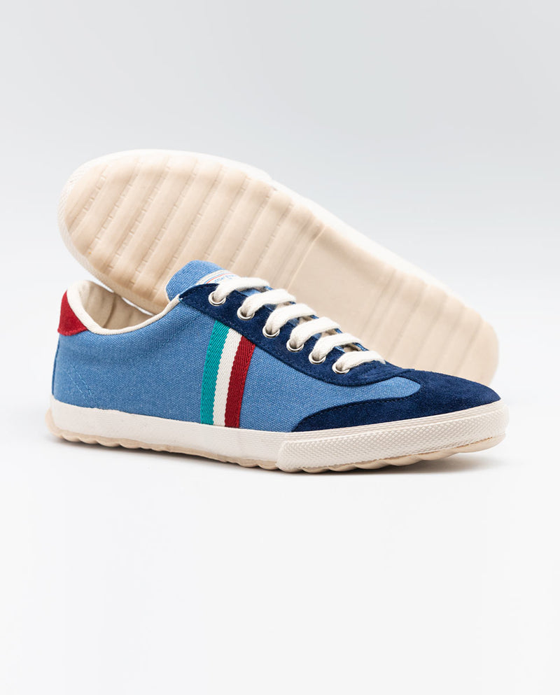 Low Top Washed Canvas Azul