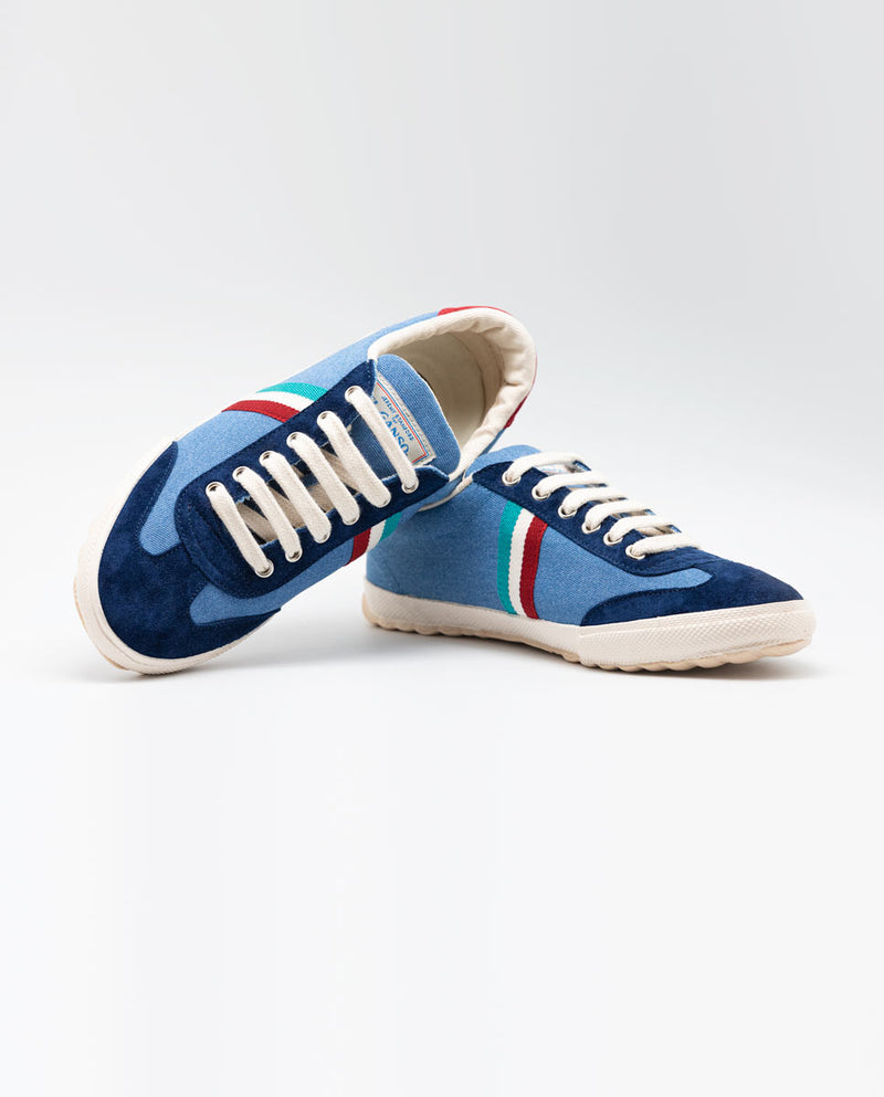 El Ganso | Sneakers Match Washed Washed Canvas Gum Azul  para hombre
