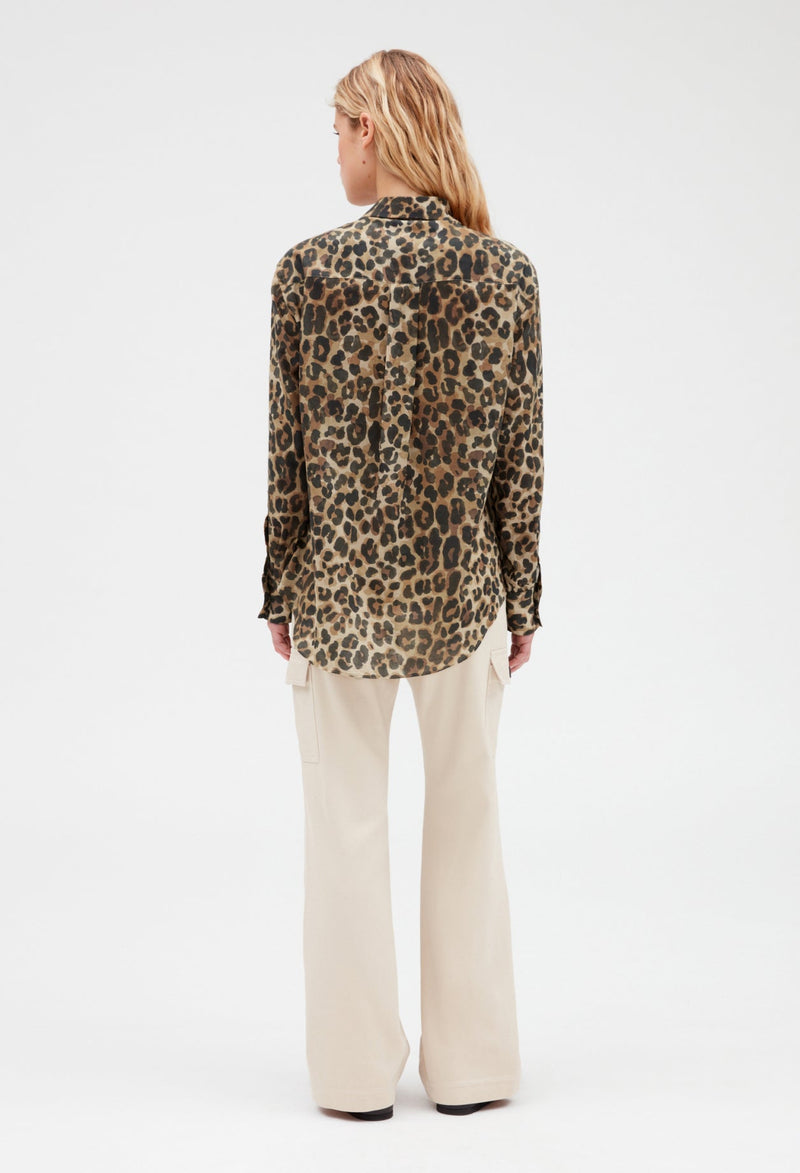 Claudie Pierlot | Camisa de leopardo beige para mujer, con grandes descuentos