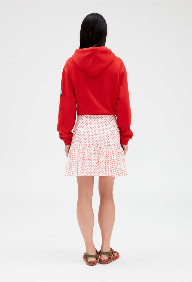 Claudie Pierlot | Falda corta con volantes rojo para mujer, con grandes descuentos