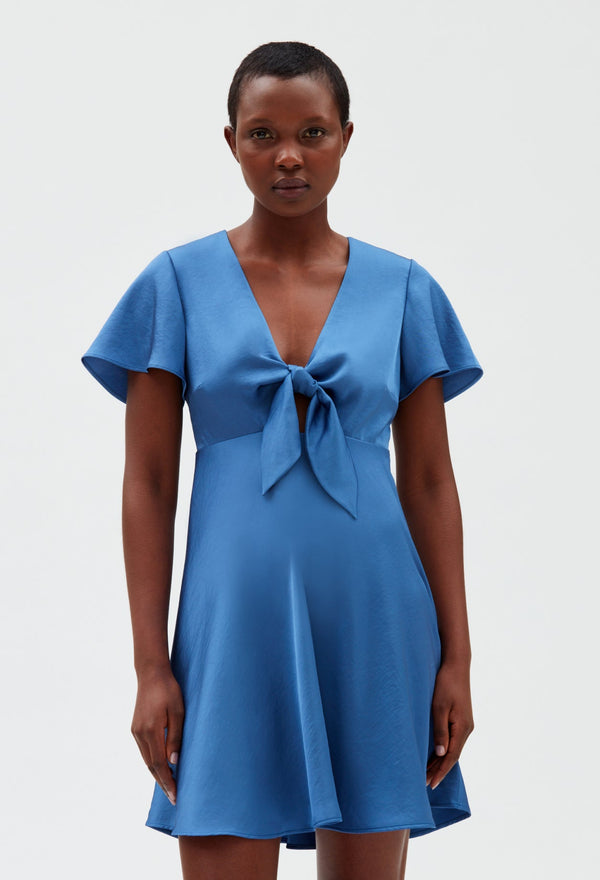 Claudie Pierlot | Vestido corto fluido azul azul para mujer, con grandes descuentos