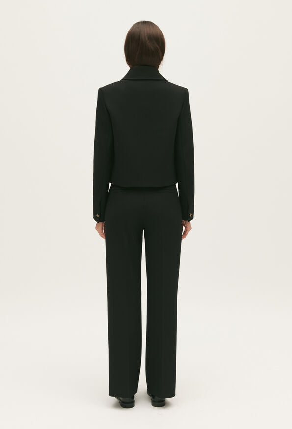 Claudie Pierlot | Chaqueta de traje negra corta para mujer. 