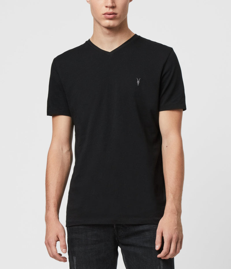 AllSaints | Camiseta Tonic V-Neck Jet Black Para Hombre