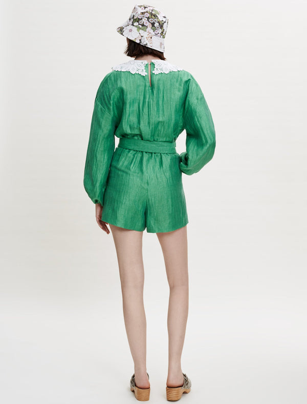 Maje | Jumpsuit Ifeuille Verde para mujer.