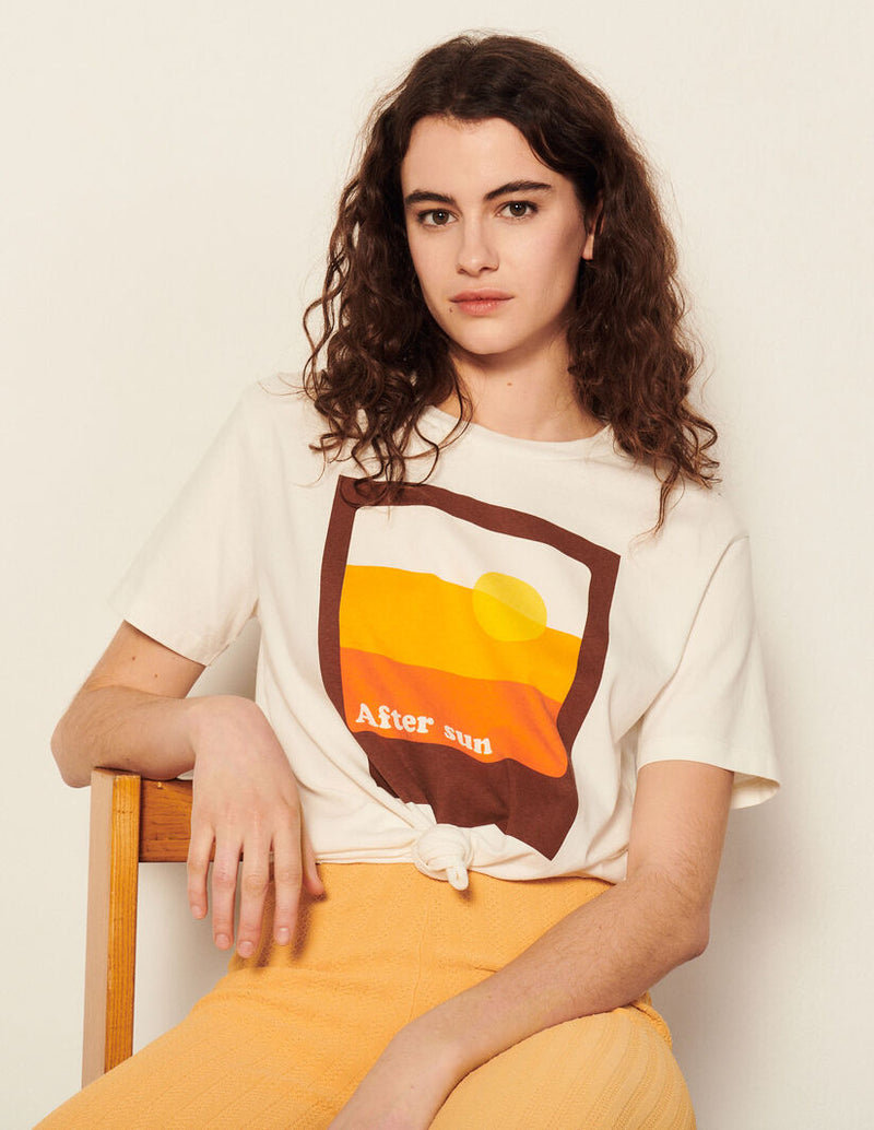 Sandro | Camiseta Antoni Blanco para mujer.