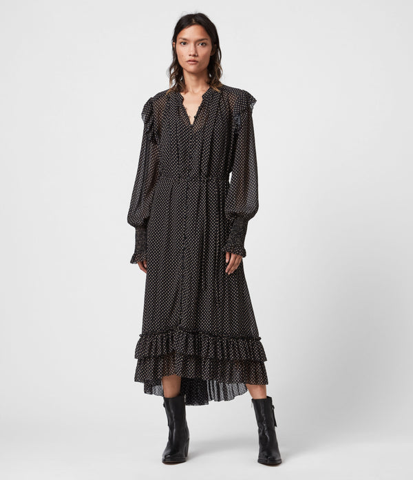 Vestido Lara Dot Negro