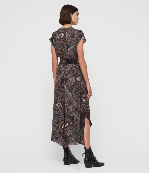 Allsaints | Vestido Leila Scarf Morado Para Mujer