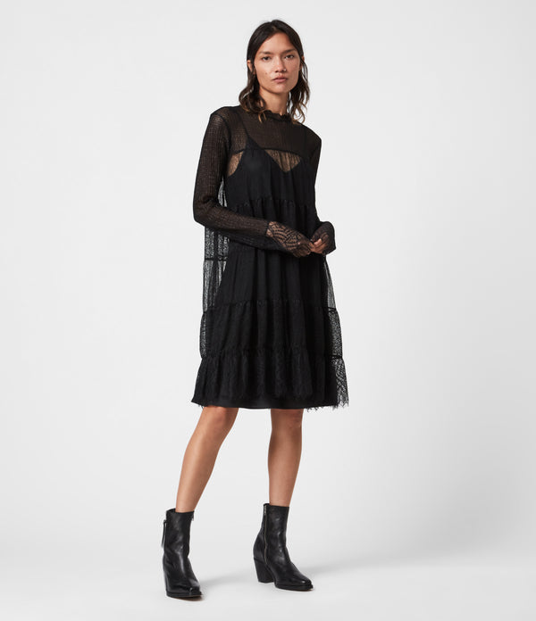 Allsaints | Vestido Negro Para Mujer Briella Dress