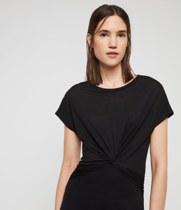 Vestido Paloma Drape Dress Negro