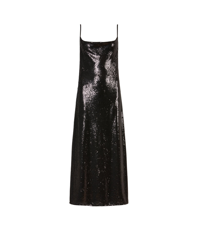 AllSaints | Vestido Hadley Sequin Negro para mujer