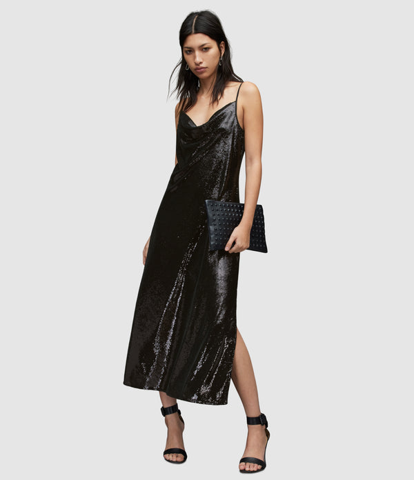 Vestido Hadley Sequin Negro