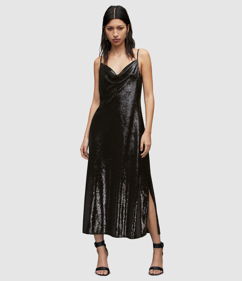 Vestido Hadley Sequin Negro