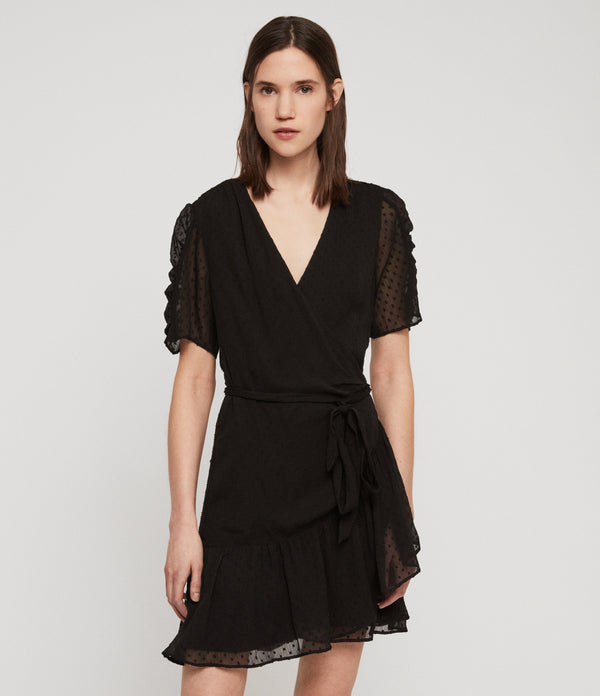 Allsaints | Vestido Negro Para Mujer Sienna Dress