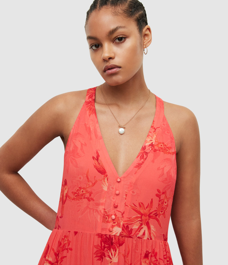 AllSaints | Vestido Tula Nila Orange para mujer