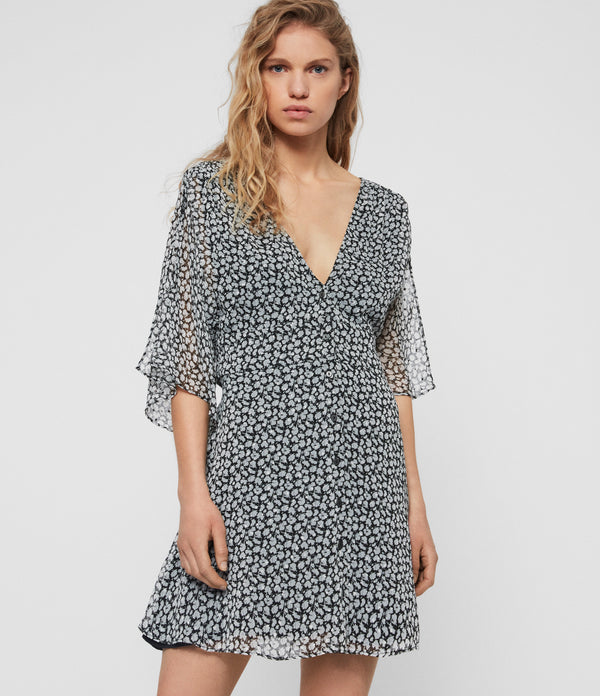 Allsaints | Vestido Gris Para Mujer Ivey Scatter Dress