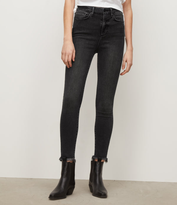 AllSaints | Jeans Kenzie Negro Lavado para mujer