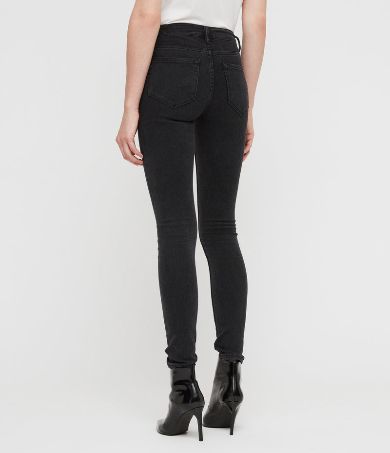 Allsaints | Jeans Stilt Dark Gris Para Mujer