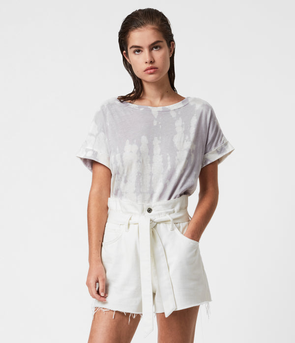 Allsaints | Short Blanco Para Mujer Hannah Paperbag Short