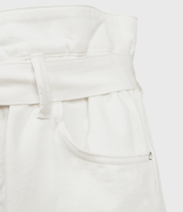 Short Hannah Paperbag Short Blanco