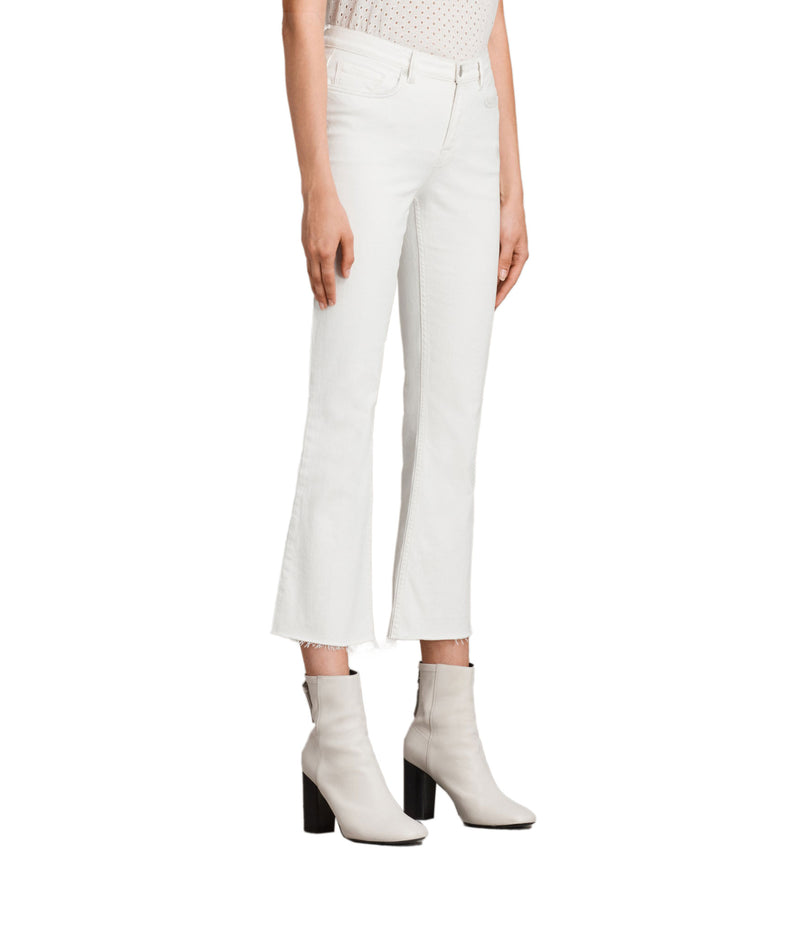 Jeans Zoe Cropped Bootcut Blanco