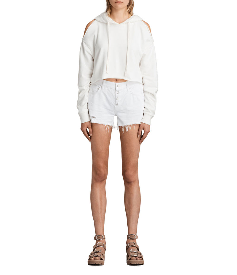 AllSaints | Shorts Blanco para mujer modelo Button Boy Shorts