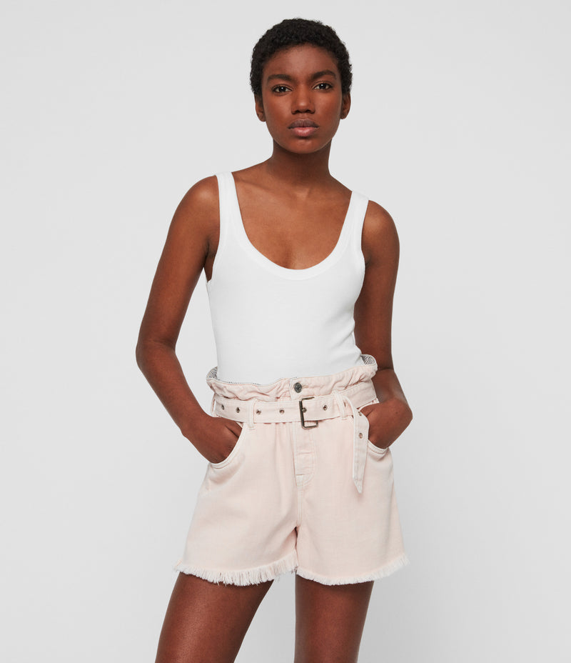 Allsaints | Short Rosa Para Mujer Hannah Paper Bag Shorts