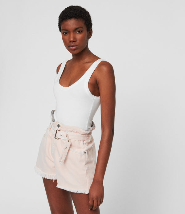 Short Hannah Paper Bag Shorts Rosa