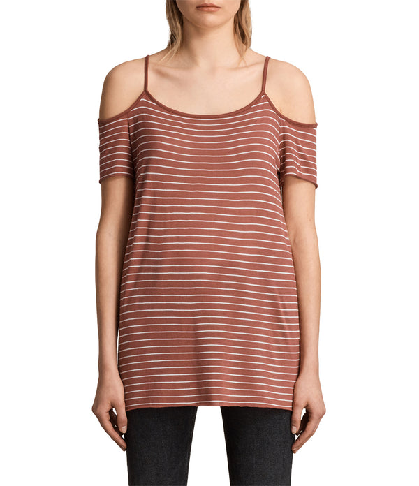 Camiseta Tyra Coral Red/Oyster