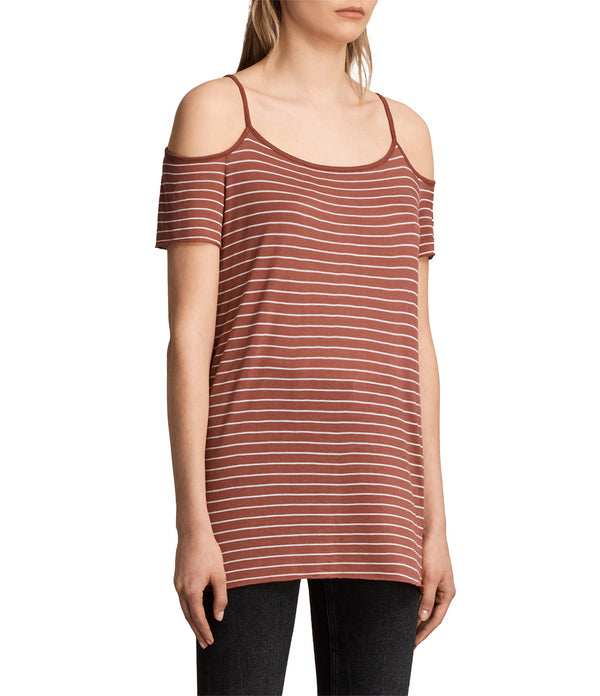 Camiseta Tyra Coral Red/Oyster