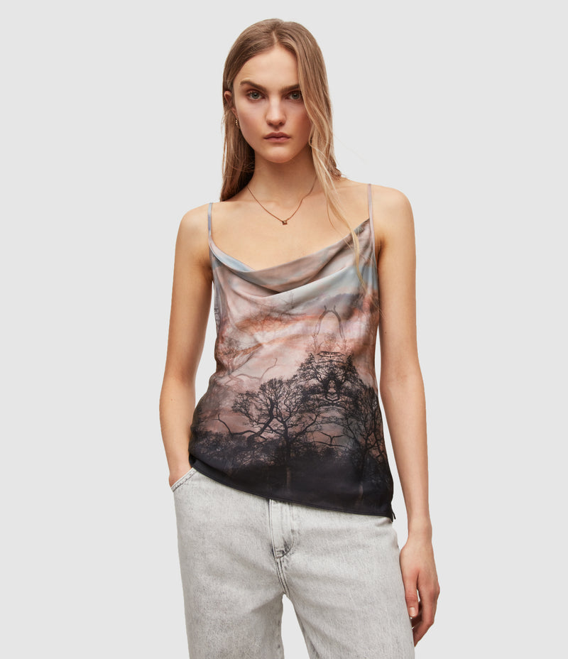 AllSaints | Top Hadley Sumire Rosa Amanecer para mujer