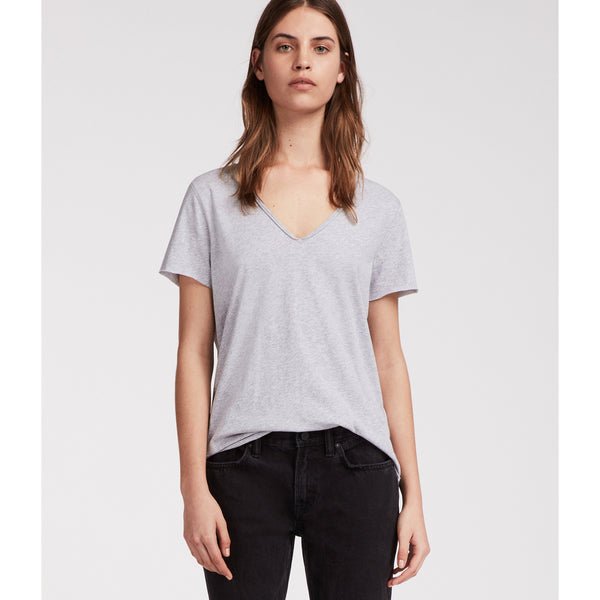 AllSaints | Camiseta Emelyn Grey Marl (Gris) Para Mujer