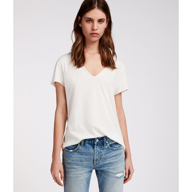 AllSaints | Camiseta Emelyn Chalk White (Blanco) Para Mujer