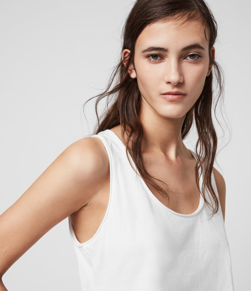 AllSaints | Camiseta Tipo Tank Emelyn Chalk White (Blanco) Para Mujer