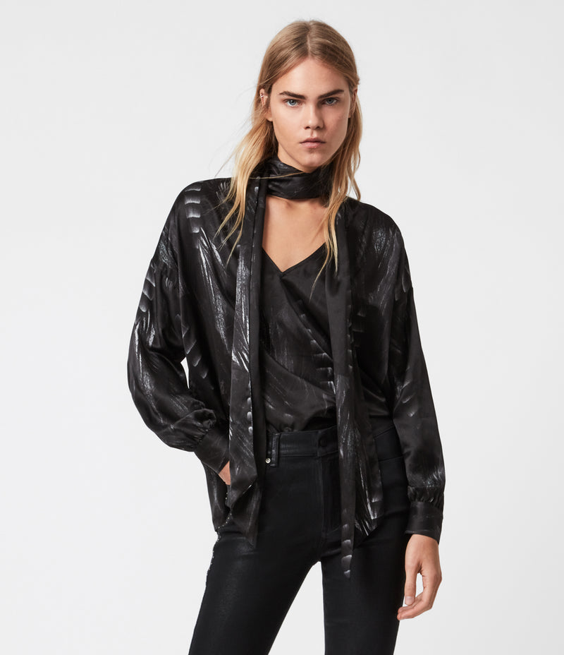 Top Cesey Viola Negro