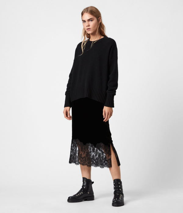 Falda Bridgette Velvet Black