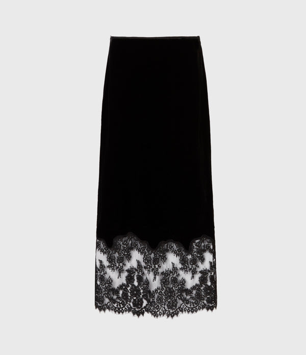 Falda Bridgette Velvet Black