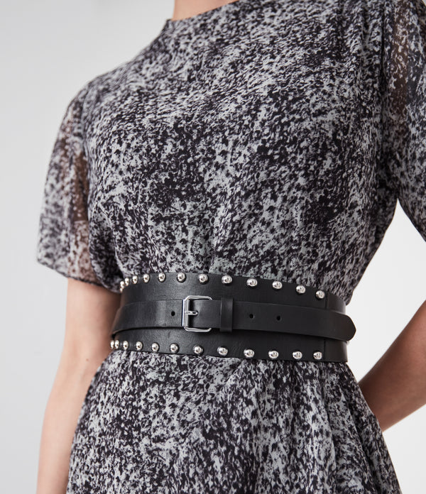 AllSaints | Cinturón Alcor Negro para mujer